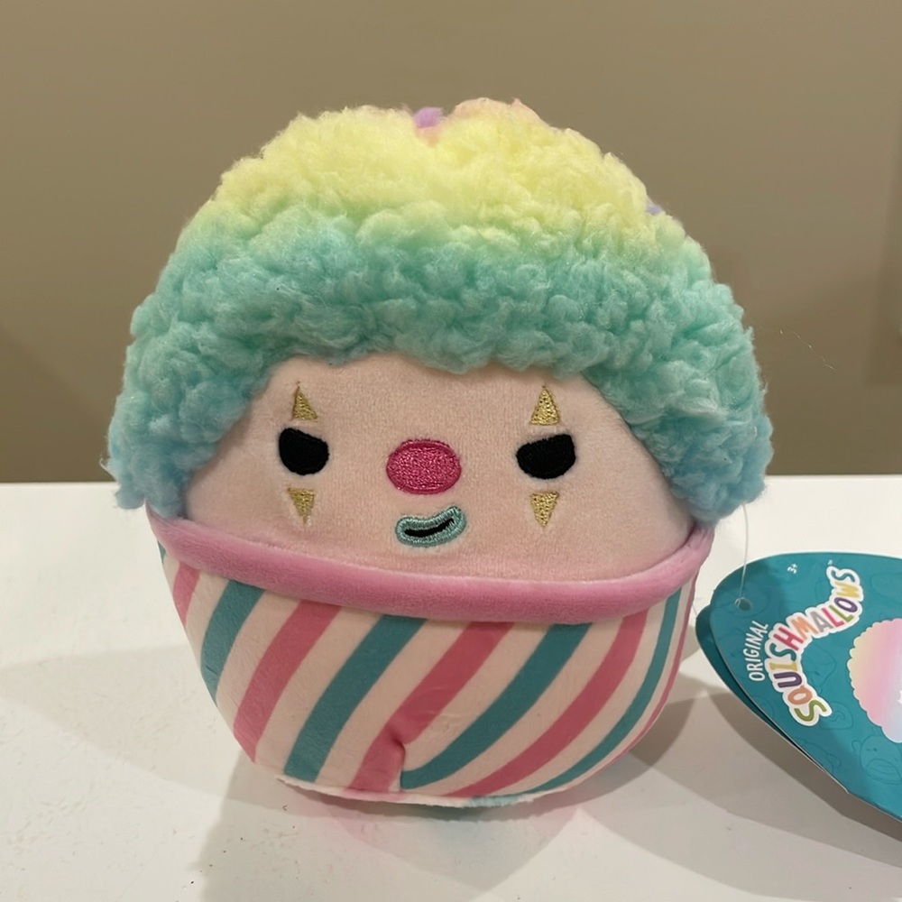 ⚡️NWT 5” Declan the Snowcone Clown Squishmallow from the Crossover Squad